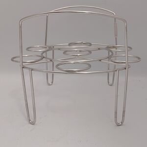 Instant Pot Silver Stainless Steel Egg Rack 6"H x 7"W x 8"L